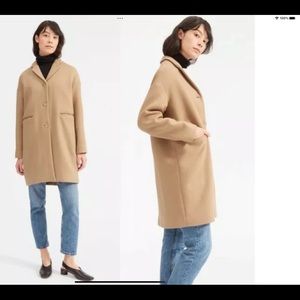 New Everlane Cocoon Coat Beige Size 6